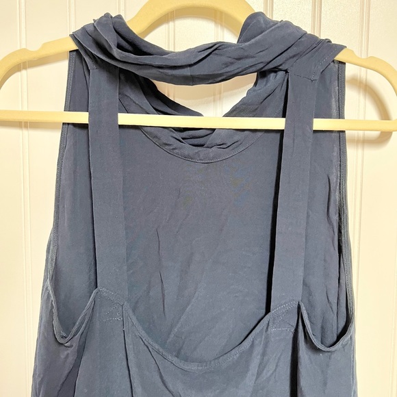 Free People City Lights Navy Blue Tank Top Medium M - Picture 7 of 9